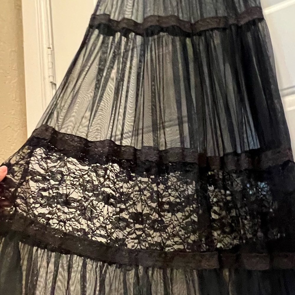 Lace Mesh Sheer Dress